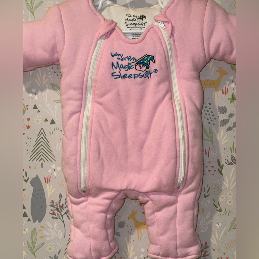 Baby Merlin's Magic Sleepsuit Pink Pajamas Sleep Sack